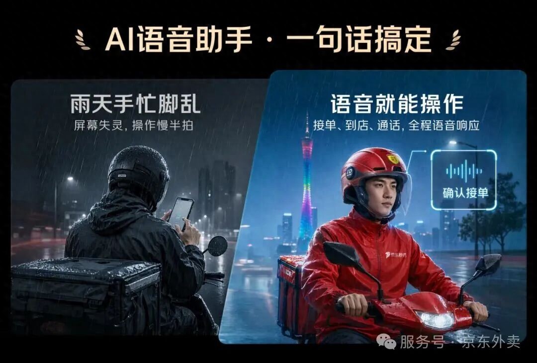 外卖骑手智能头盔__智能语音头盔